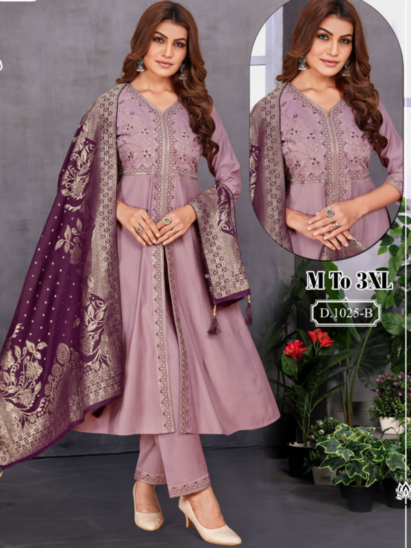 new update Fabric Roman silk 
 with sleeve work with inner cotton