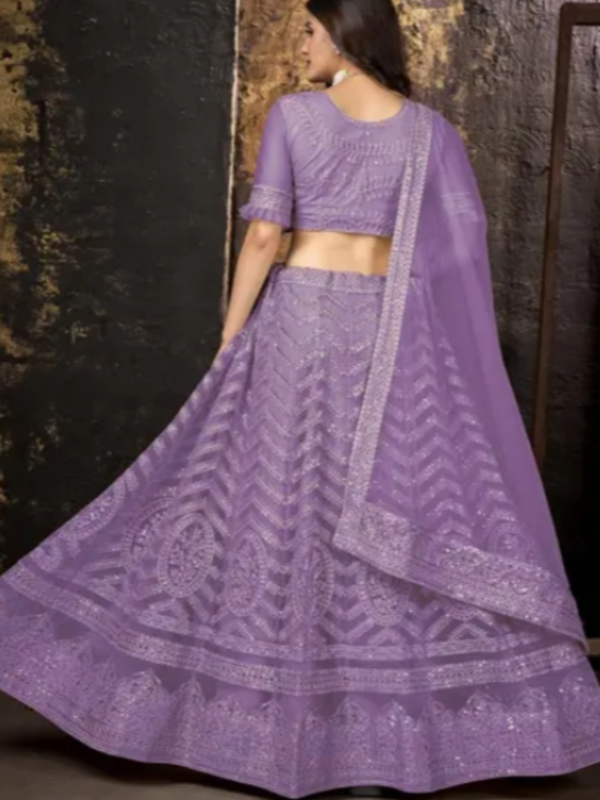 Self Design Embroidered Sequinned S