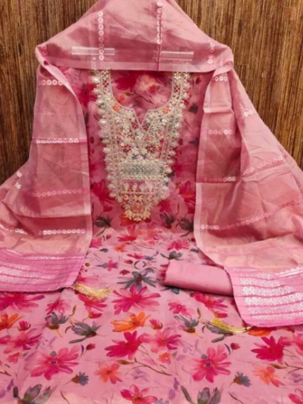 Bliss Flair Pink Heavy Cotton Silk