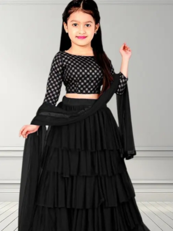 Princess Classy Kids Girls Semi Stitched
