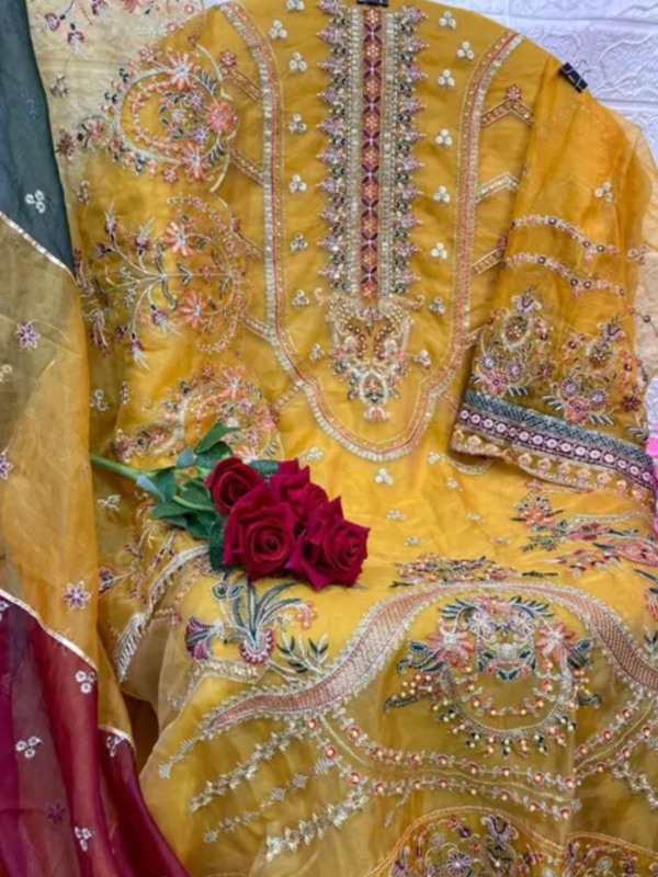 Pakistani SuitsT op Fabric: Georgette +