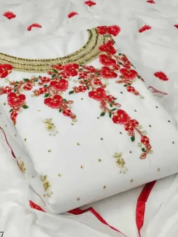 Women’s White Floral Embroidered