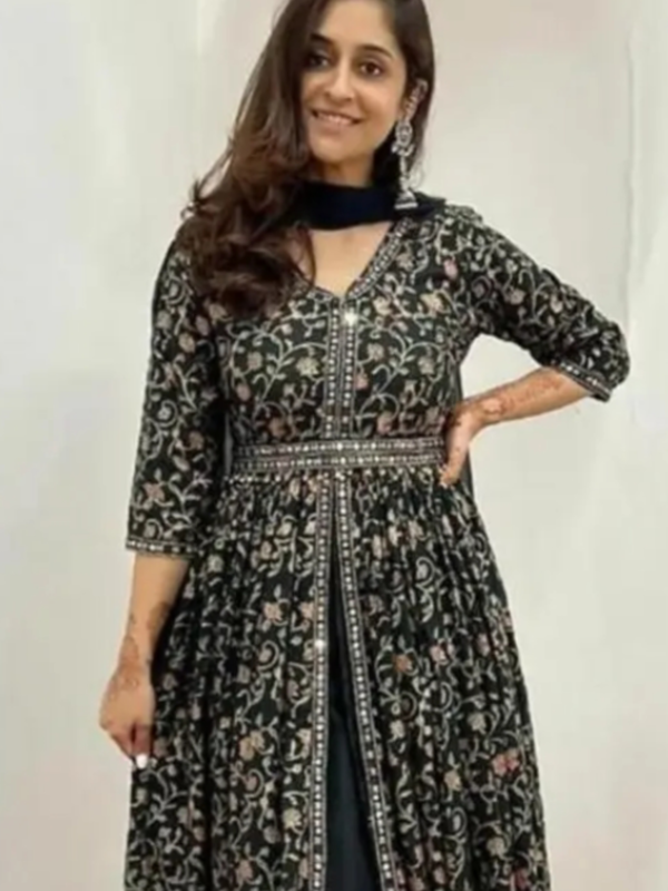Aliya gown Fabric: Viscose RayonSleeveb