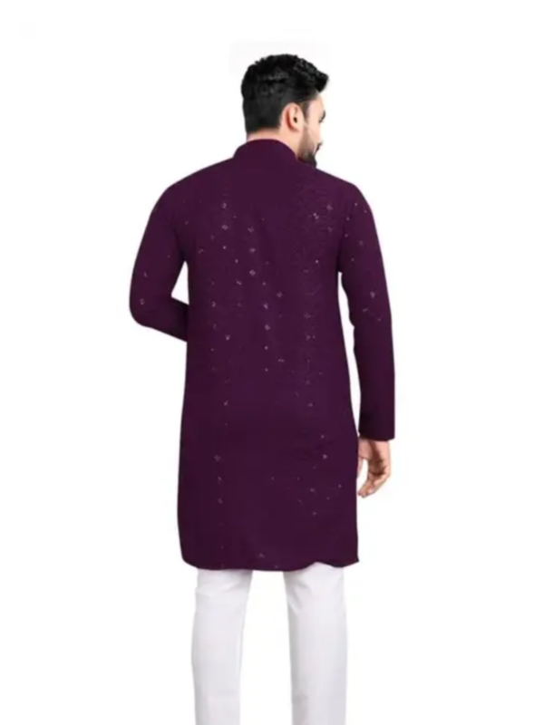 MENS EMBRODARY KURTAabric: Cotton BlendSleeve Length SleevesPattern: