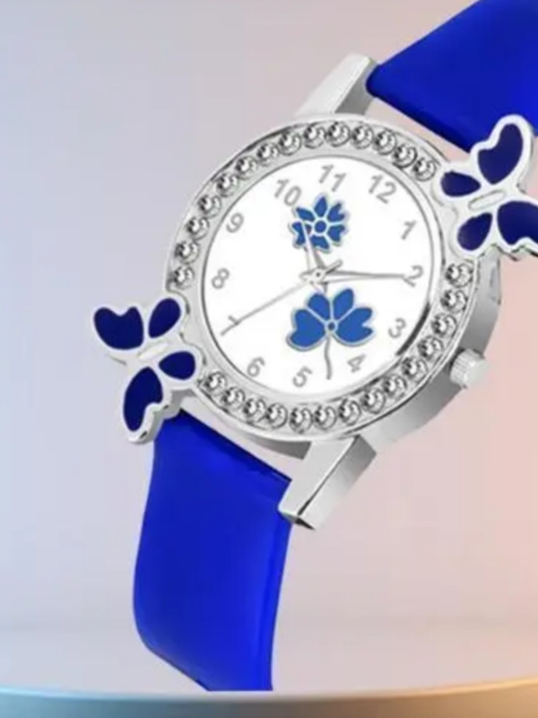 Girl Flower Design Rubber Casual