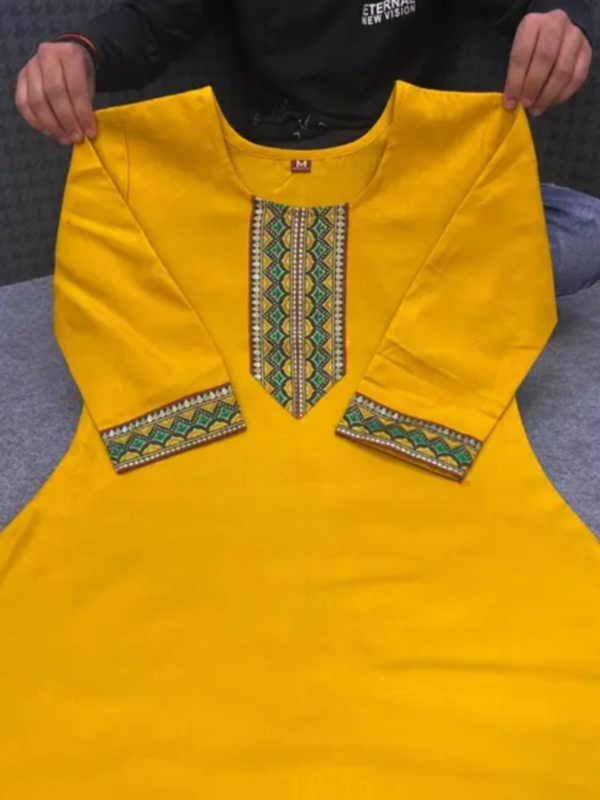 Women & Girls Designer Slub Cotton Fully