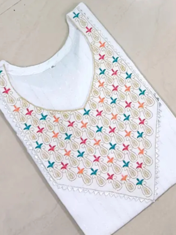 LBM 25 94 84 ONLY KURTI WHITE Fabric: