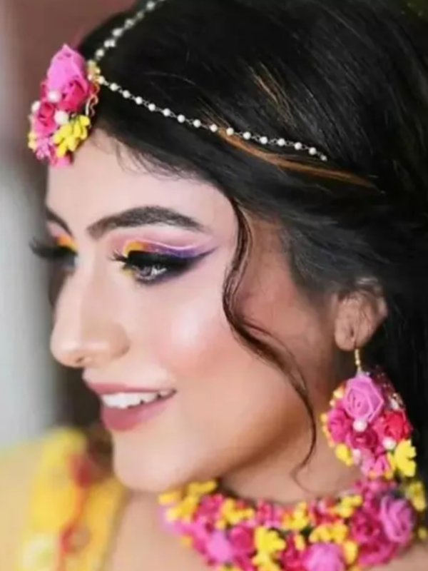 Full Bridal Flower Jwellery Set for