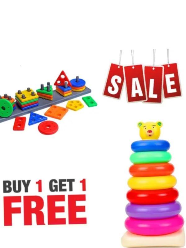 Teddy Rings for Kids with Play Set Toy,