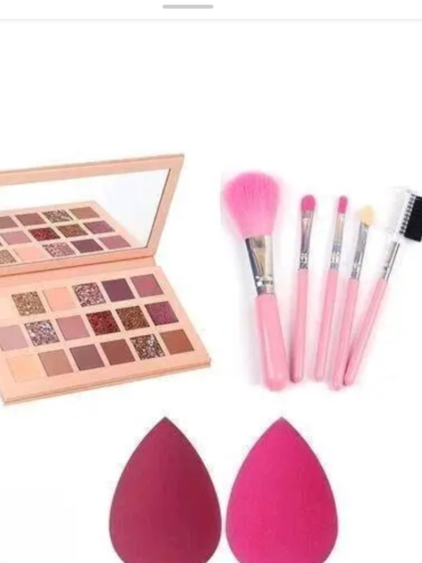 Makeup Eyeshadow palette+5pc pink