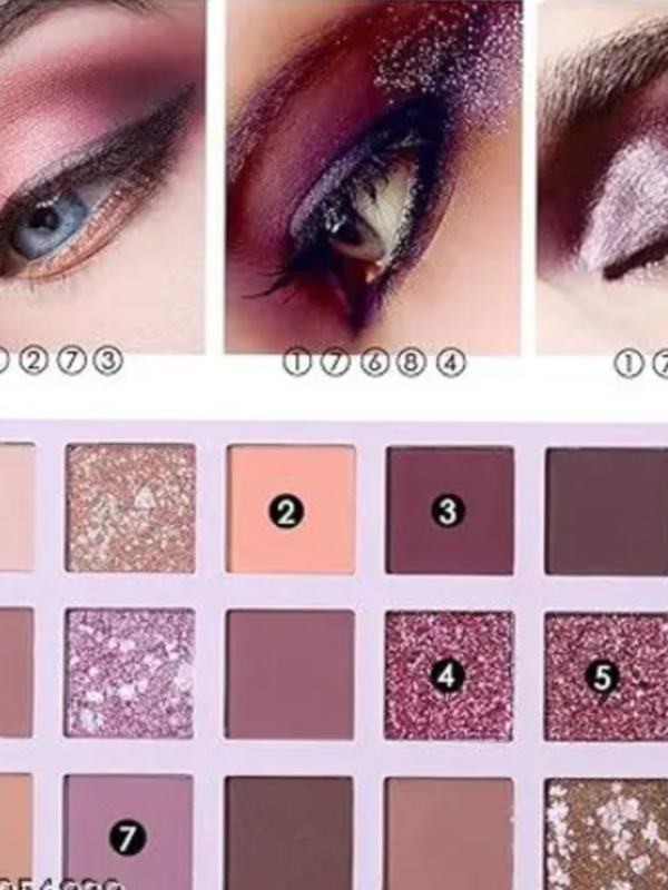 Makeup Eyeshadow palette+5pc pink