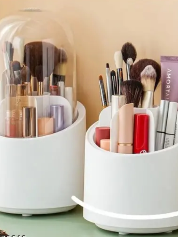 Makeup Brush Organizer with Lid,