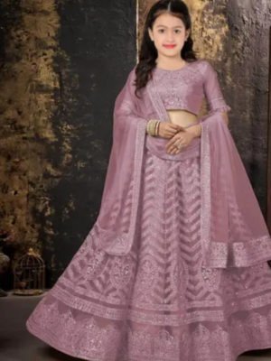 emi Stitched Kids Lehenga