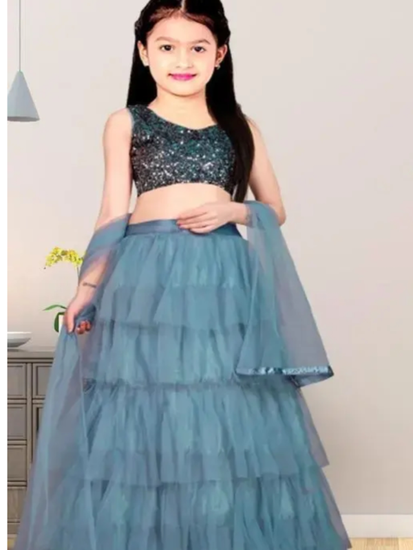 Princess Classy Kids Girls Semi Stitched
