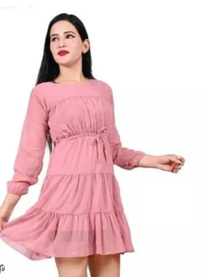 Real Georgette Comfort Dori Belt Peach