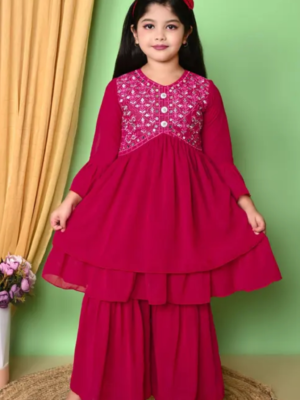 Buty Girls New Sharara SetTop Fabric: