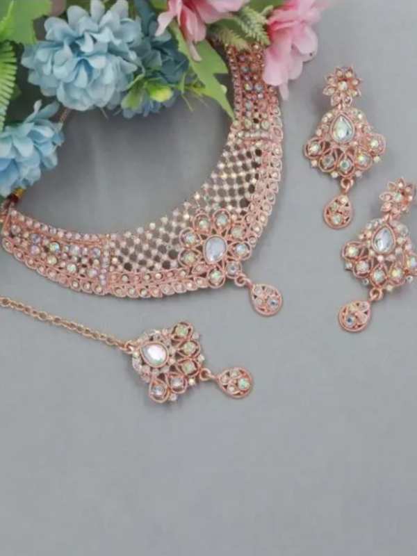 Rose gold Plated jewellery Set Base Metal