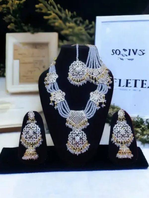 Long Pearl Necklace Set for women and Girl