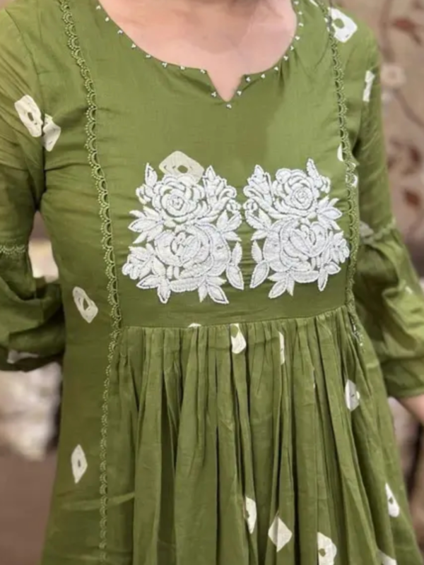 A traditional Kalidar style kurta with