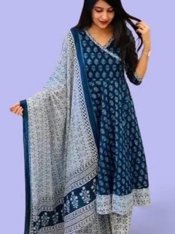 Rayon Printed Women Kurta Set