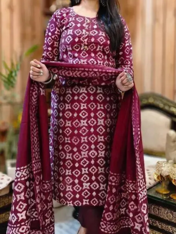 Rayon printed kurti and pant with