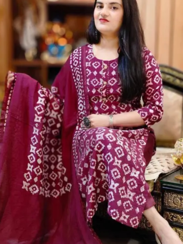 Rayon printed kurti and pant with