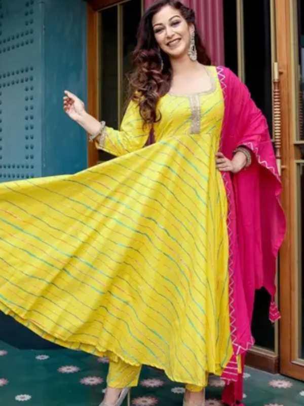 Rajasthani Leheriya Print Kurta Pant
