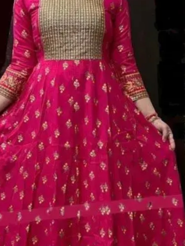 Women Janki Anarkali Pink Jaipur