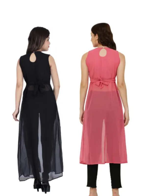 Shimao women Georgette round neck