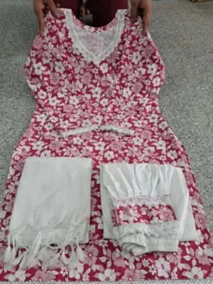 Cotton kurti pantKurta Fabric: CottonBottomwear Fabric: