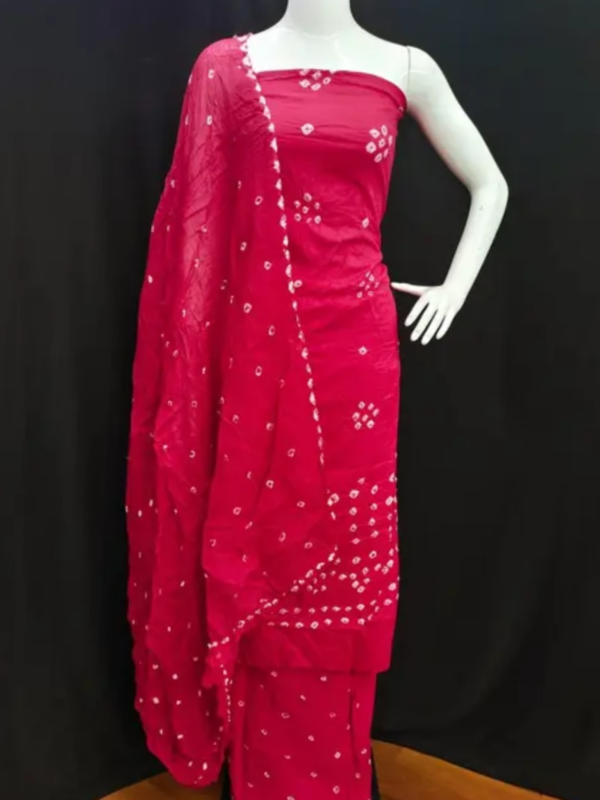 pure cotton hand bandhej bandhani