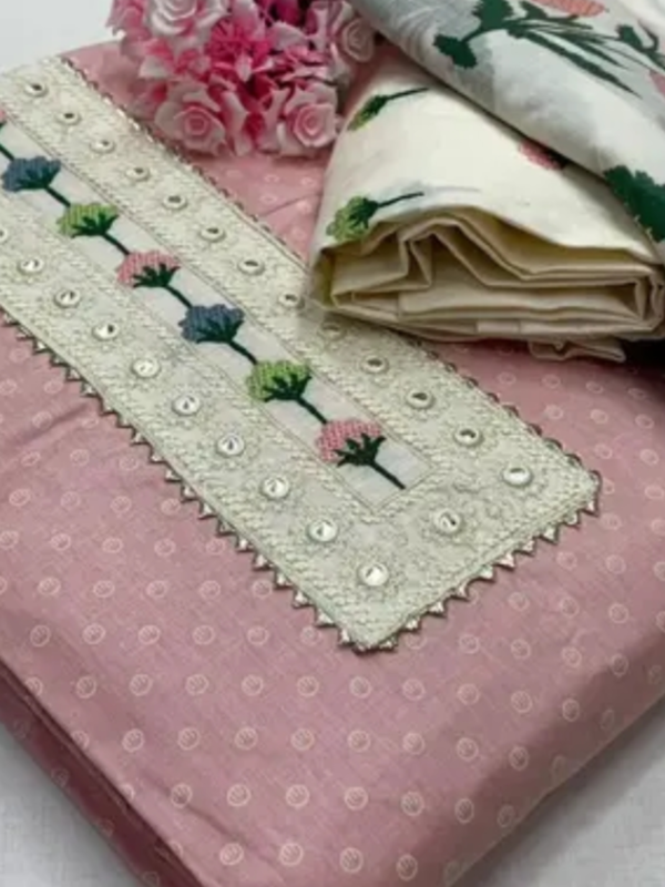 Cotton Unstitched Salwar Suit Material –