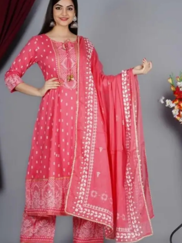 Women’s Rayon Printed Anarkali Kurti with