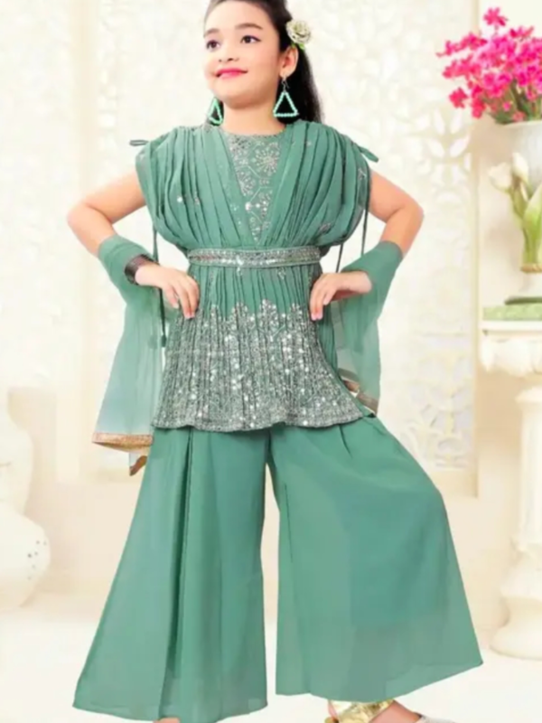 Sequin embroidered Kurti and palazzo