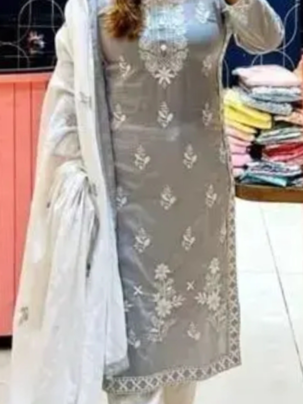 New Stylish Chikankary Kurta SetsFabric: