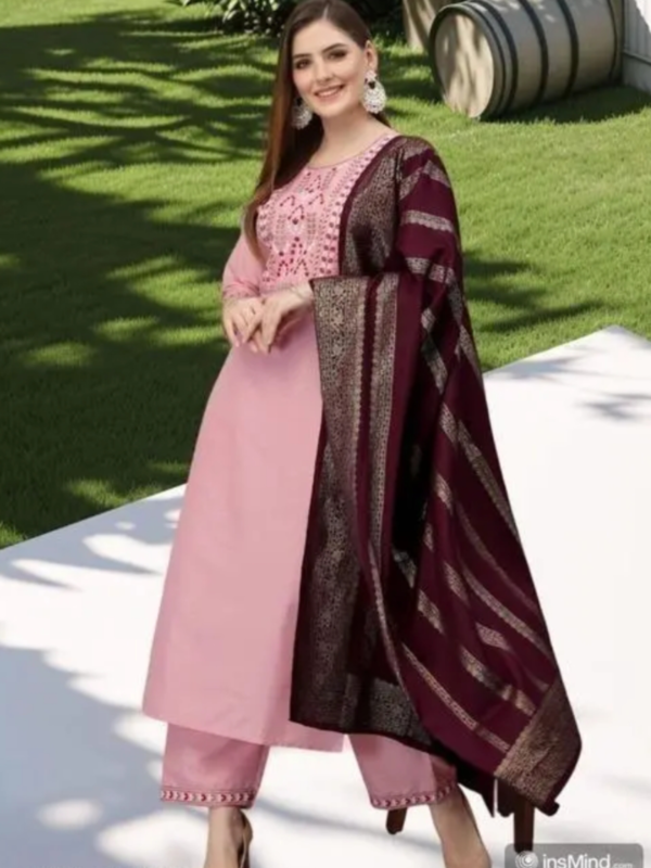 Vidusha cotton foil printed kurti set for