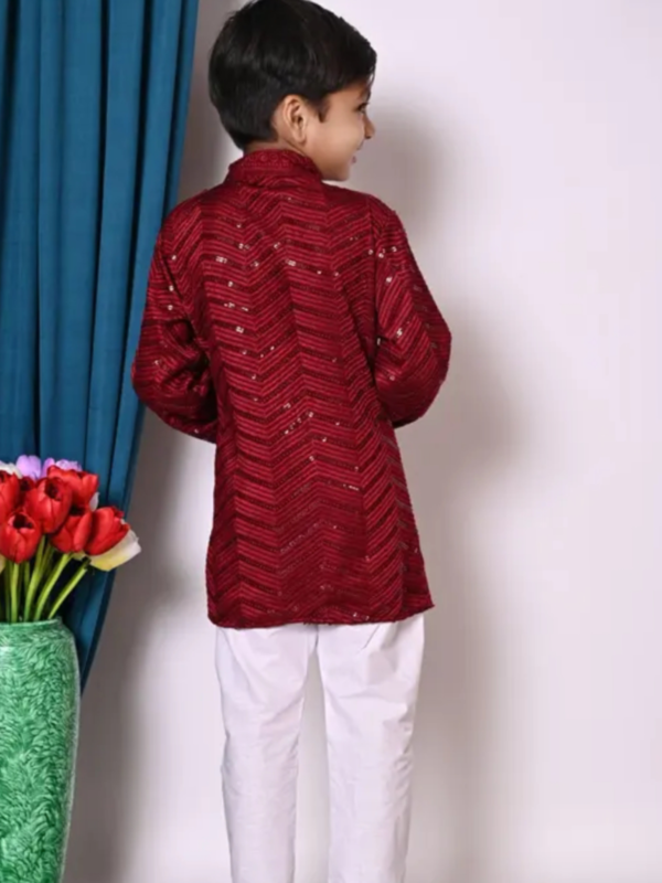 Full Sequin Embroidery Tiki Work Kurta