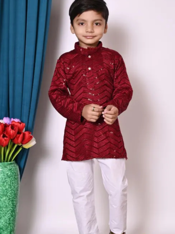 Full Sequin Embroidery Tiki Work Kurta