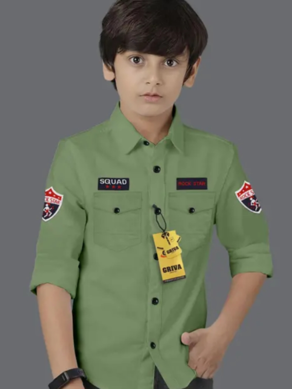 Trendy Boys pocket ShirtsFabric: Cotton