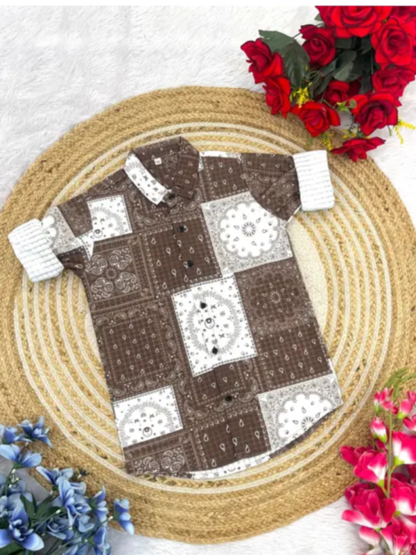 partywear Causal Shirt for BoysFabric: