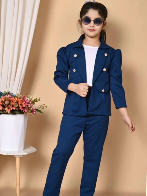 3pcs PartyWear JumpsuitTop Fabric: