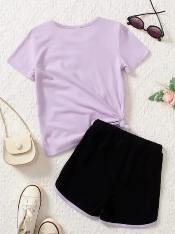 Summer Kids Sets, Short Sleeve Top and