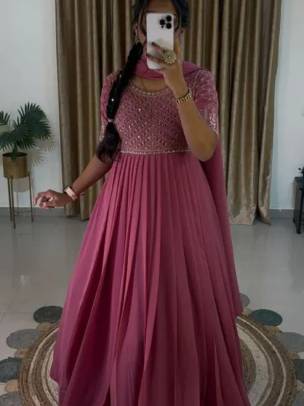Gown ghre gawnFabric: GeorgetteSleeve