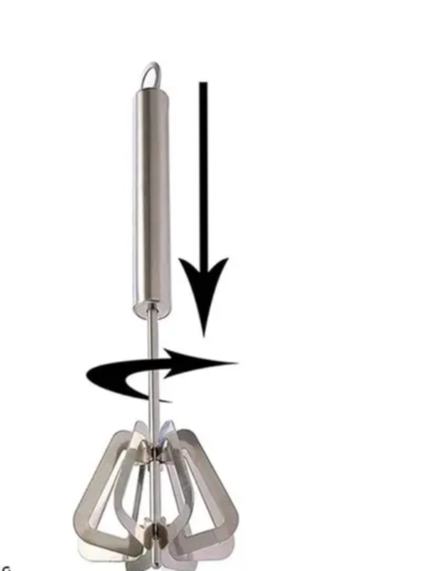 Stainless Steel Hand Push Whisk Blender