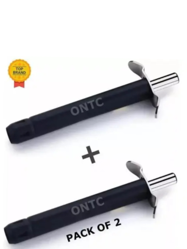 Black Pack of 2 Heavy Stainless Steel