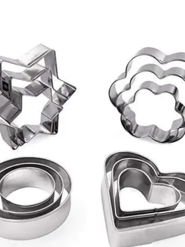 tainless Steel Cookie Cutter 4 Shape, 12