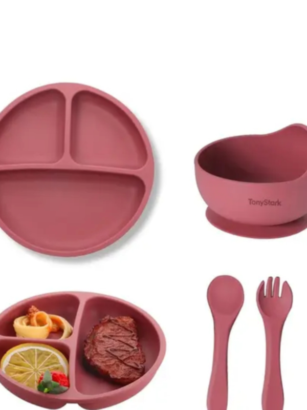 We Clever 4 Pcs Silicone Baby Feeding