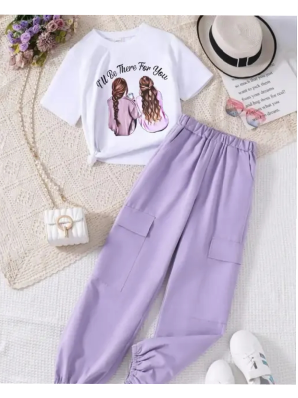 Agile Elegant Girls Top & Bottom Sets