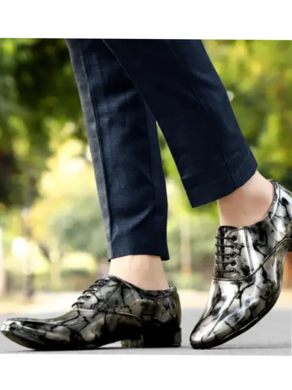 Men’s Black Synthetic Lace up Stylish & Trendy Formal Shoes
