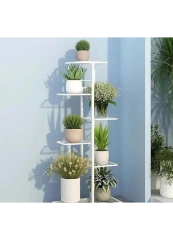 Plant Stand Indoor Outdoor Clearance, 6 Tier Tall Metal Potted Holder Rack Flower Pot Stand,Rustproof Heavy Duty Plant Shelf Iron Multiple Plant Round Supports Rack